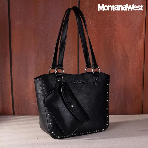 Montana West Women's Western Handbag Tooling Tote Bag Conceal Carry Purse with Detachable Holster