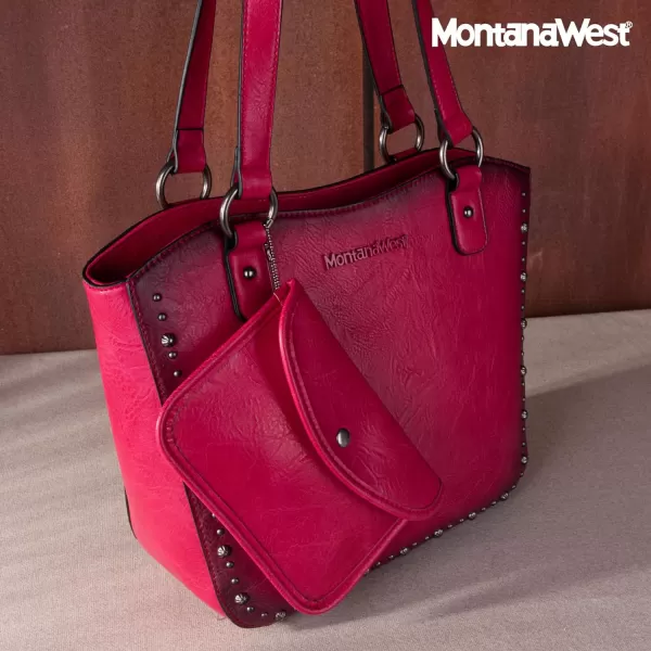 Montana West Women's Western Handbag Tooling Tote Bag Conceal Carry Purse with Detachable Holster