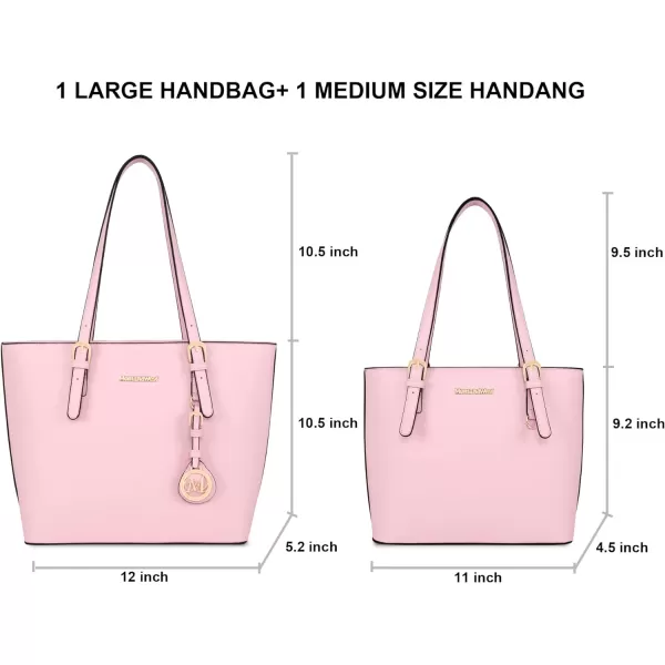 Tote Handbag Purse Set for Women Large and Medium 2pcs Satchel Shoulder Bag with Holster