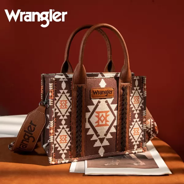 Wrangler Tote Bag for Women Aztec Top Handle Satchel Purse Boho Shoulder Handbags)