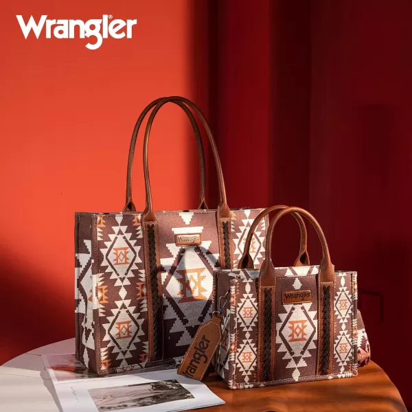 Wrangler Tote Bag for Women Aztec Top Handle Satchel Purse Boho Shoulder Handbags