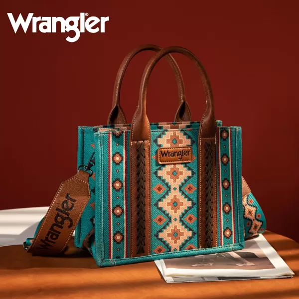 Wrangler Tote Bag for Women Aztec Top Handle Satchel Purse Boho Shoulder Handbags)