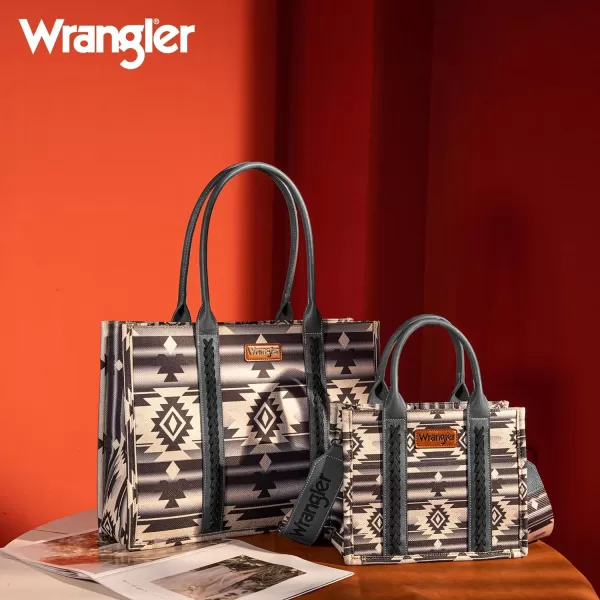 Wrangler Tote Bag for Women Aztec Top Handle Satchel Purse Boho Shoulder Handbags)