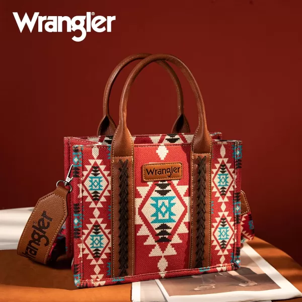 Wrangler Tote Bag for Women Aztec Top Handle Satchel Purse Boho Shoulder Handbags)