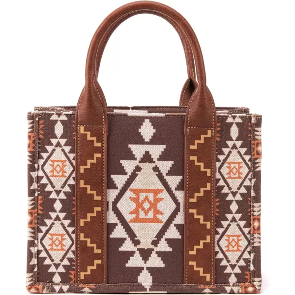 Wrangler Tote Bag for Women Aztec Top Handle Satchel Purse Boho Shoulder Handbags)