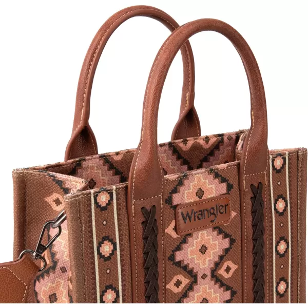 Wrangler Tote Bag for Women Aztec Top Handle Satchel Purse Boho Shoulder Handbags)