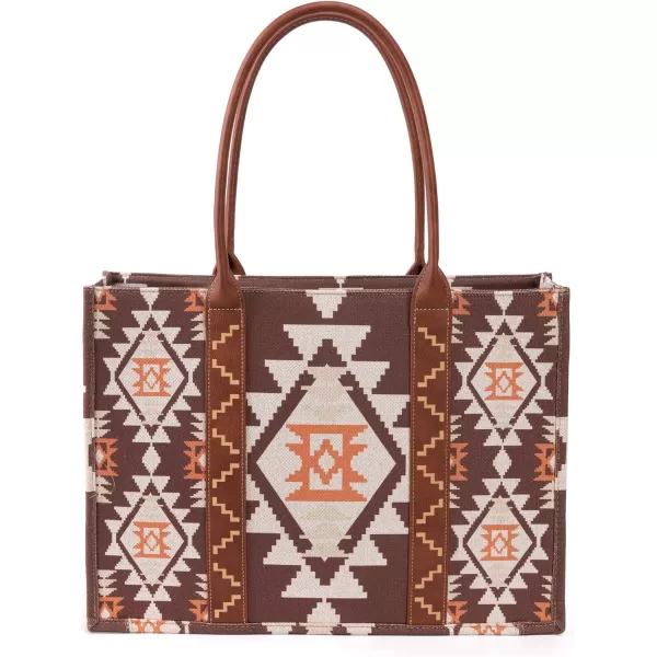 Wrangler Tote Bag for Women Aztec Top Handle Satchel Purse Boho Shoulder Handbags