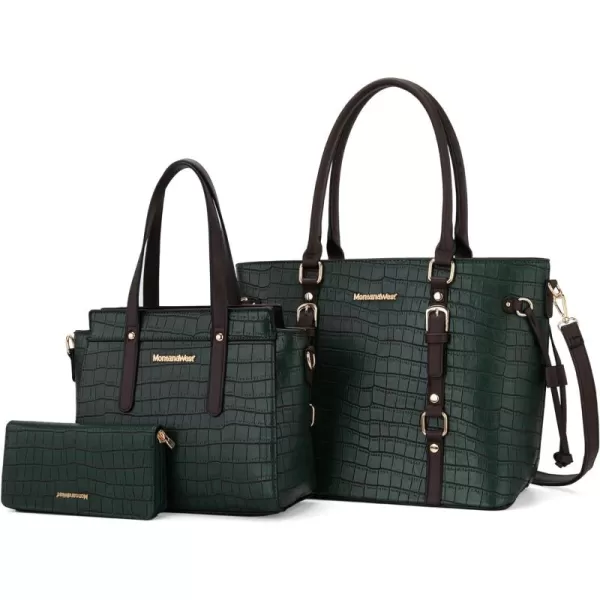 Montana West 3PCS Purses for Women Tote Purse and Wallet Set Shoulder Satchel Bags