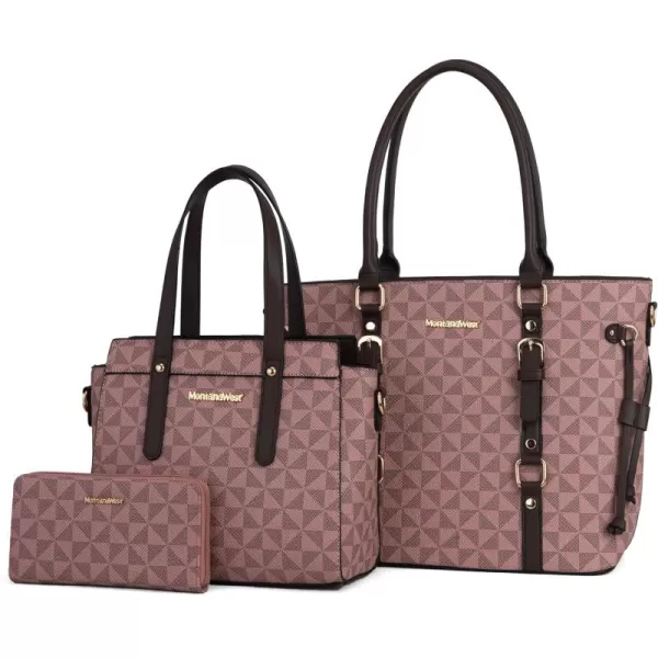 Montana West 3PCS Purses for Women Tote Purse and Wallet Set Shoulder Satchel Bags