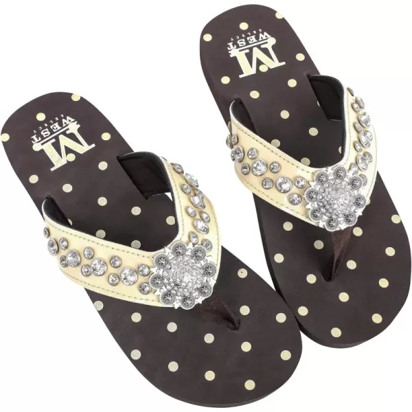 Montana West Flip Flops for women Wedge Flip Flops Western Wedge Sandals Bling Flip Flops Beach Sandals