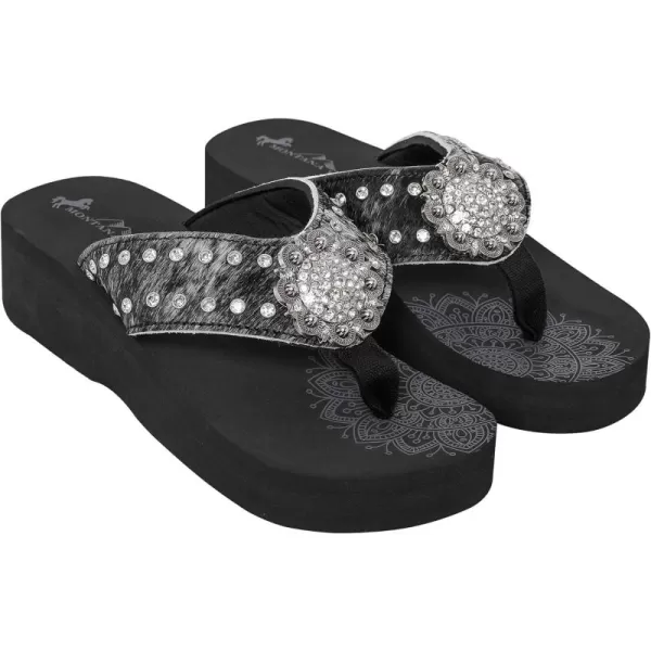 Montana West Flip Flops for women Wedge Flip Flops Western Wedge Sandals Bling Flip Flops Beach Sandals