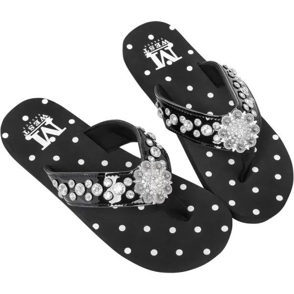 Montana West Flip Flops for women Wedge Flip Flops Western Wedge Sandals Bling Flip Flops Beach Sandals