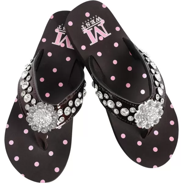 Montana West Flip Flops for women Wedge Flip Flops Western Wedge Sandals Bling Flip Flops Beach Sandals