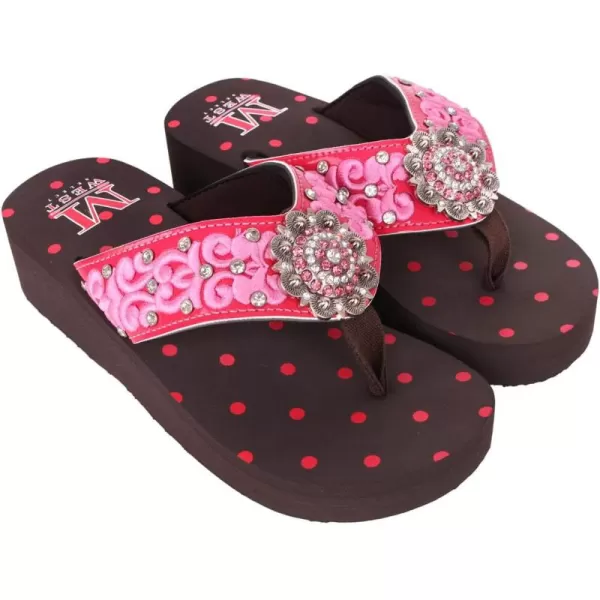 Montana West Flip Flops for women Wedge Flip Flops Western Wedge Sandals Bling Flip Flops Beach Sandals