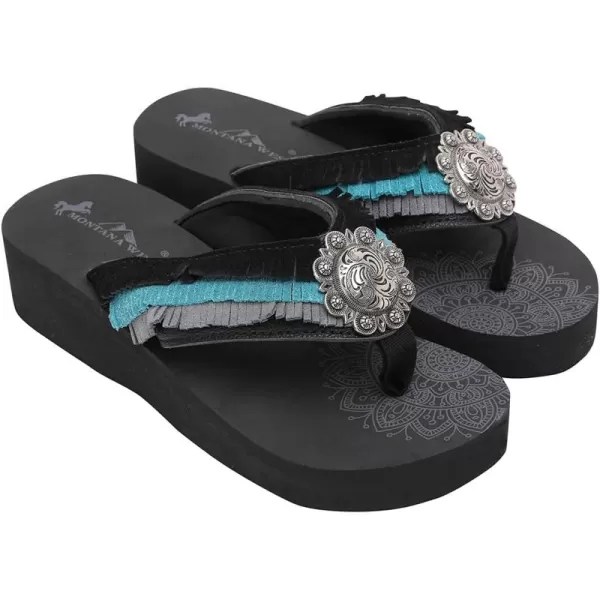 Montana West Flip Flops for women Wedge Flip Flops Western Wedge Sandals Bling Flip Flops Beach Sandals