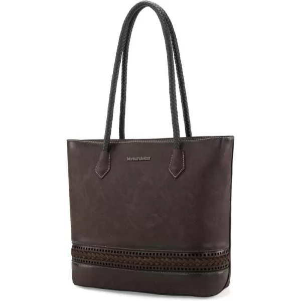 Montana West Large Tote Bags for Women Woven Purses and Handbags with Zipper