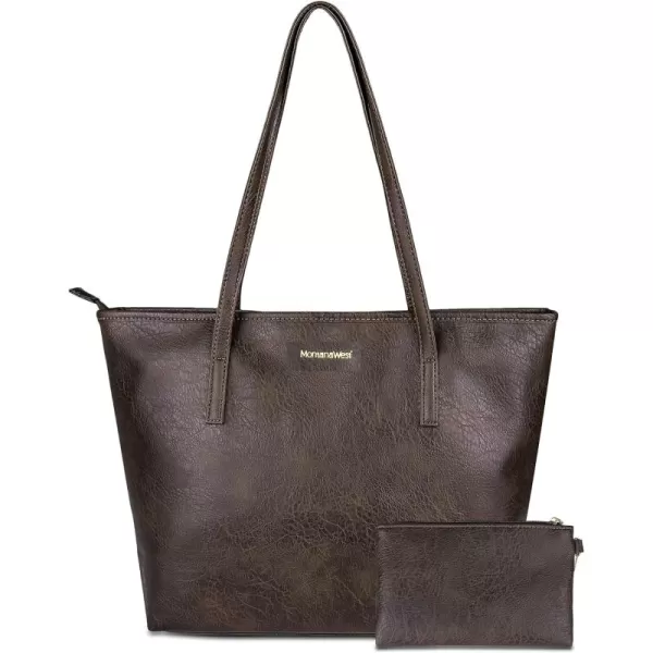 Montana West Tote Bags Vegan Leather Purses and Handbags for Women Top Handle Ladies Shoulder Bags