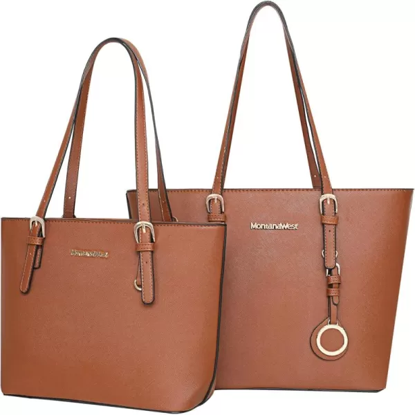 Montana West Tote Handbag for Women Shoulder Bag Large and Medium 2PCS Purses Set