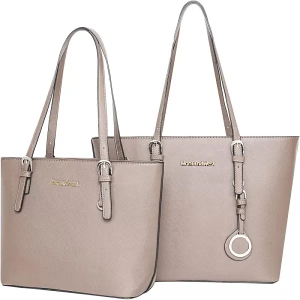 Montana West Tote Handbag for Women Shoulder Bag Large and Medium 2PCS Purses Set