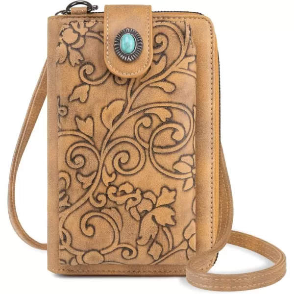 Montana West Western Small Crossbody Cell Phone Purses for Women CellPhone Wallet Bag