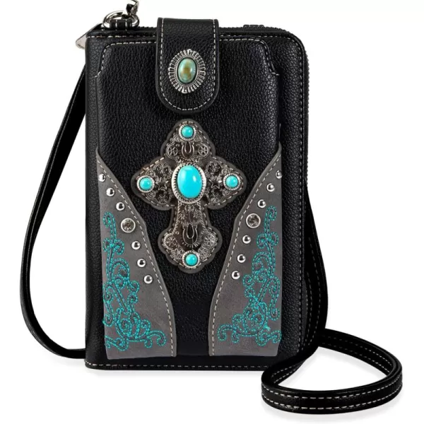 Montana West Western Small Crossbody Cell Phone Purses for Women CellPhone Wallet Bag