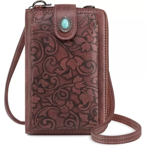 Montana West Western Small Crossbody Cell Phone Purses for Women CellPhone Wallet Bag