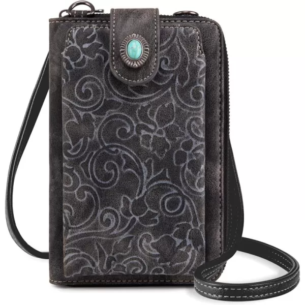 Montana West Western Small Crossbody Cell Phone Purses for Women CellPhone Wallet Bag