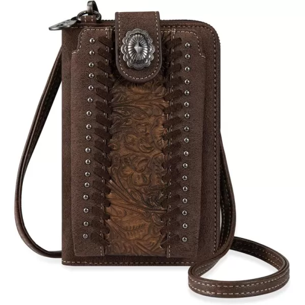 Montana West Western Small Crossbody Cell Phone Purses for Women CellPhone Wallet Bag