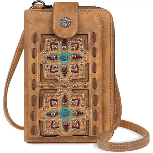 Montana West Western Small Crossbody Cell Phone Purses for Women CellPhone Wallet Bag