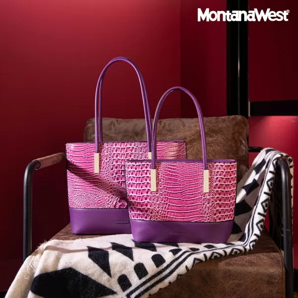 Montana West 2Pcs Tote Bags for Women Medium Satchel Purse Set