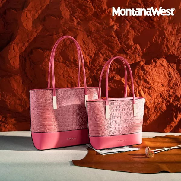 Montana West 2Pcs Tote Bags for Women Medium Satchel Purse Set