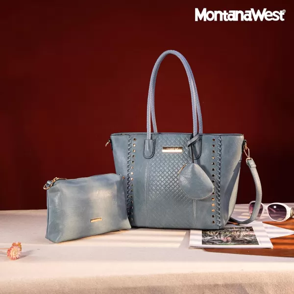 Montana West 3pcs Handbag Set Leopard Print Tote Bag for Women