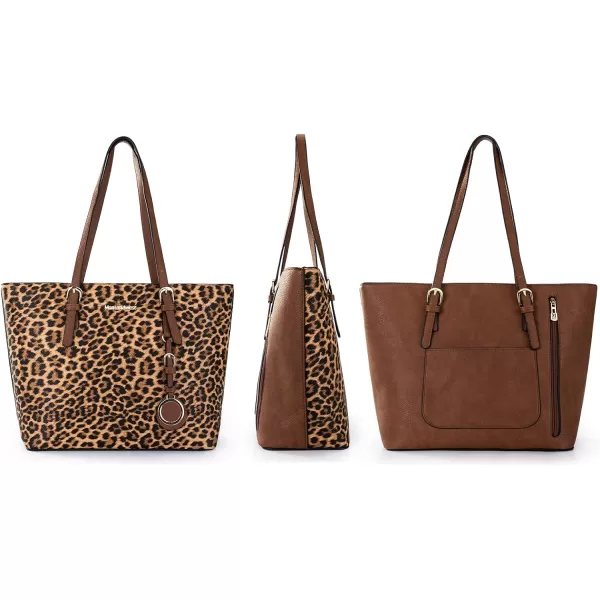 Montana West 3pcs Handbag Set Leopard Print Tote Bag for Women