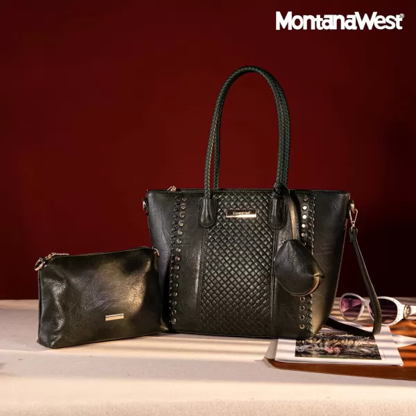 Montana West 3pcs Handbag Set Leopard Print Tote Bag for Women