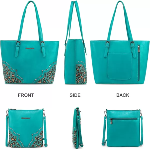 Montana West 3pcs Handbag Set Leopard Print Tote Bag for Women