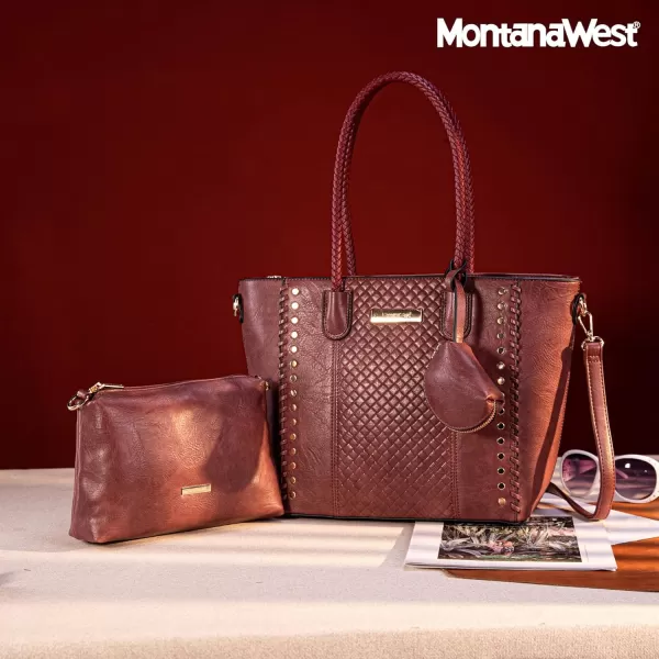 Montana West 3pcs Handbag Set Leopard Print Tote Bag for Women