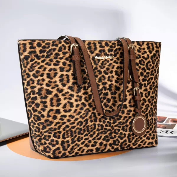 Montana West 3pcs Handbag Set Leopard Print Tote Bag for Women