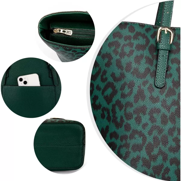 Montana West 3pcs Handbag Set Leopard Print Tote Bag for Women)