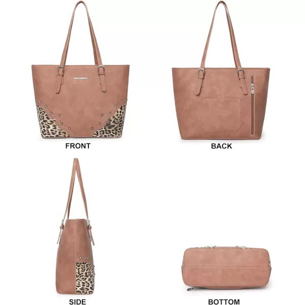 Montana West 3pcs Handbag Set Leopard Print Tote Bag for Women