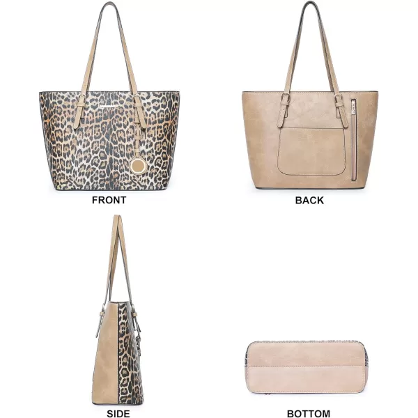 Montana West 3pcs Handbag Set Leopard Print Tote Bag for Women