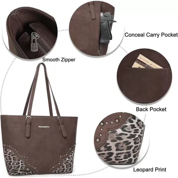 Montana West 3pcs Handbag Set Leopard Print Tote Bag for Women