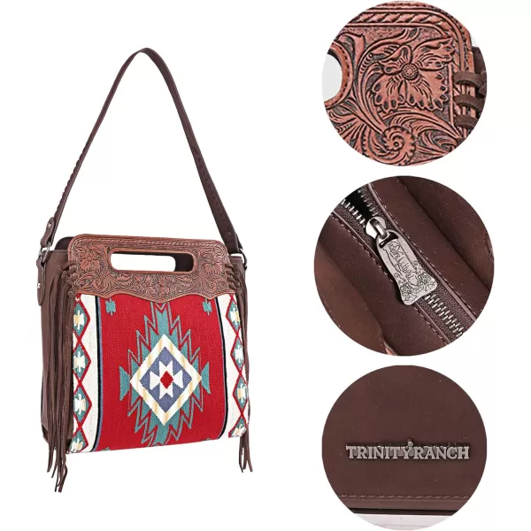 Montana West Aztec Tapestry Collection Tote Bag Western Shoulder Handbag and Crossbody Purse for Women