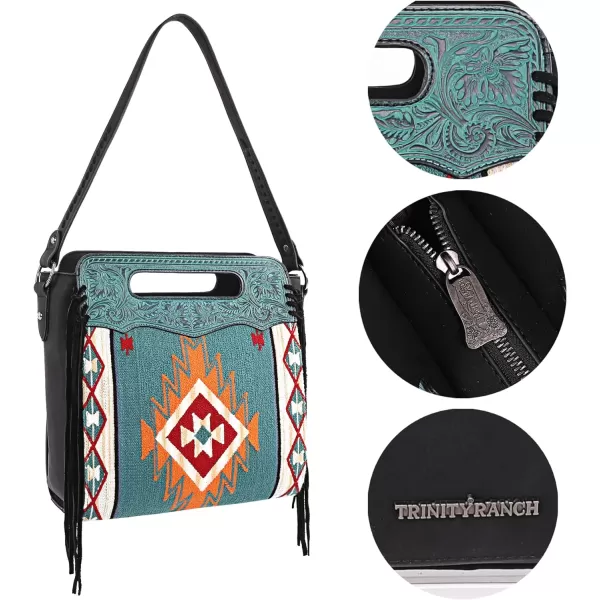 Montana West Aztec Tapestry Collection Tote Bag Western Shoulder Handbag and Crossbody Purse for Women