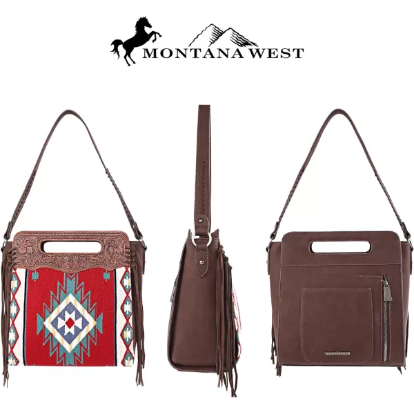 Montana West Aztec Tapestry Collection Tote Bag Western Shoulder Handbag and Crossbody Purse for Women