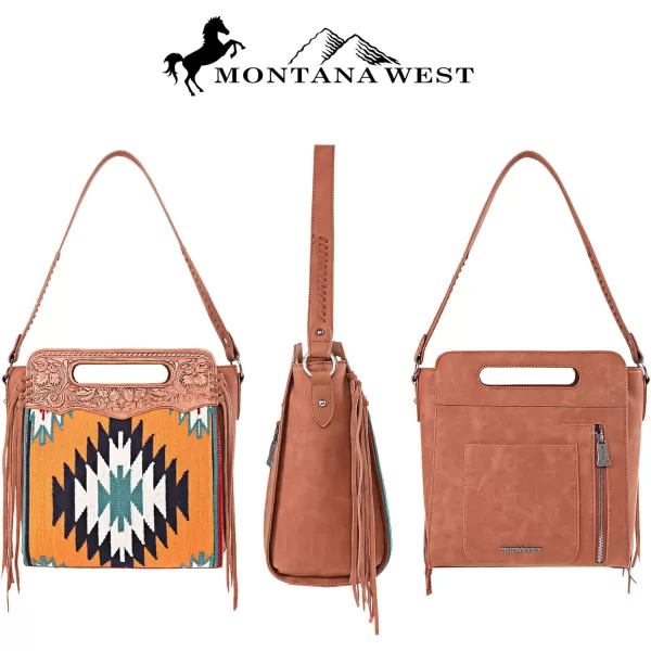 Montana West Aztec Tapestry Collection Tote Bag Western Shoulder Handbag and Crossbody Purse for Women