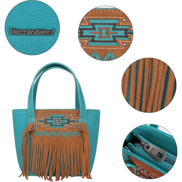 Montana West Aztec Tapestry Collection Tote Bag Western Shoulder Handbag and Crossbody Purse for Women