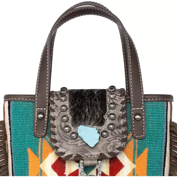 Montana West Aztec Tapestry Collection Tote Bag Western Shoulder Handbag and Crossbody Purse for Women