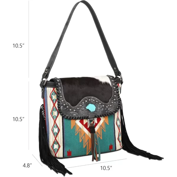 Montana West Aztec Tapestry Collection Tote Bag Western Shoulder Handbag and Crossbody Purse for Women