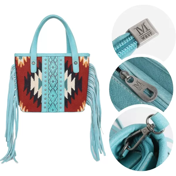 Montana West Aztec Tapestry Collection Tote Bag Western Shoulder Handbag and Crossbody Purse for Women