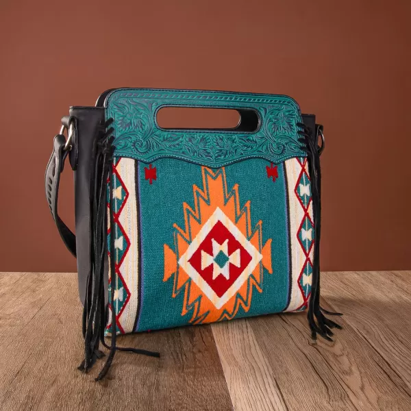 Montana West Aztec Tapestry Collection Tote Bag Western Shoulder Handbag and Crossbody Purse for Women